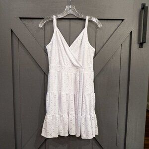 Stilletto's White Eyelet Sun Dress Size XL